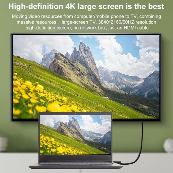 HDMI to Mini HDMI 4K UHD 18Gbps Video Connection Cable, Length: 0.3m (Black) - Image 4
