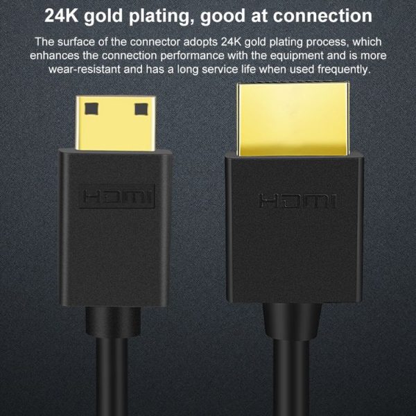 HDMI to Mini HDMI 4K UHD 18Gbps Video Connection Cable, Length: 0.3m (Black) - Image 6