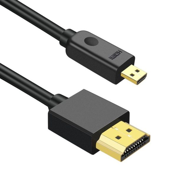 HDMI to Micro HDMI 4K UHD 18Gbps Video Connection Cable, Length: 0.3m (Black)