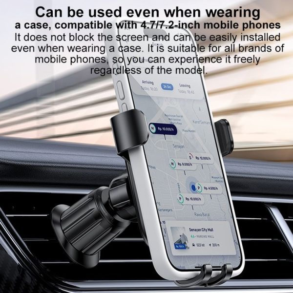 Yesido C247 Air Vent Gravity Car Holder (Black) - Image 6