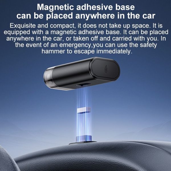 Yesido C248 Multifunctional Seat Belt Cutting Emergency Vehicle Safety Hammer (Black) - Image 9