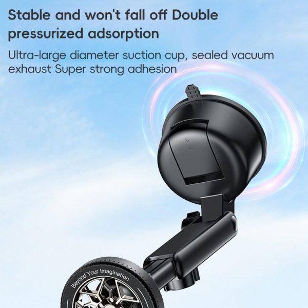 Yesido C266 Magesafe Magnetic Car Holder (Black) - Image 6