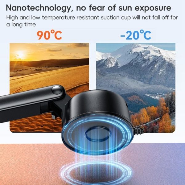 Yesido C266 Magesafe Magnetic Car Holder (Black) - Image 7