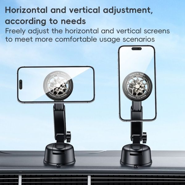 Yesido C266 Magesafe Magnetic Car Holder (Black) - Image 9
