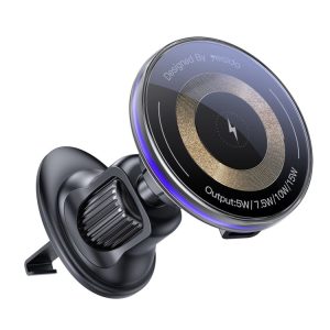 Yesido C308 15W Air Outlet Car MagSafe Magnetic Wireless Charging Holder (Black)