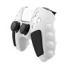 Sony PS5 Splicing Color Silicone Gamepad Protective Case without Rocker Caps (Black White)