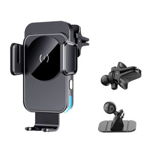 M7 Intelligent Sensing Fast Wireless Charging Car Holder (Black)