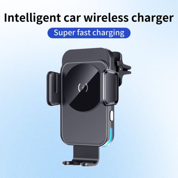 M7 Intelligent Sensing Fast Wireless Charging Car Holder (Black) - Image 2