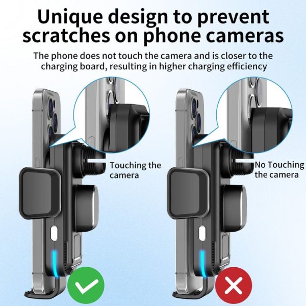 M7 Intelligent Sensing Fast Wireless Charging Car Holder (Black) - Image 5