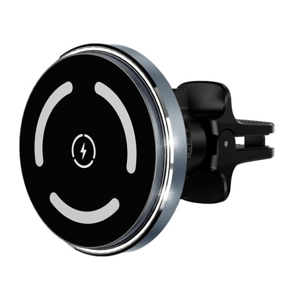 M68 15W Magnetic Wireless Charging Car Holder (Dark Grey)