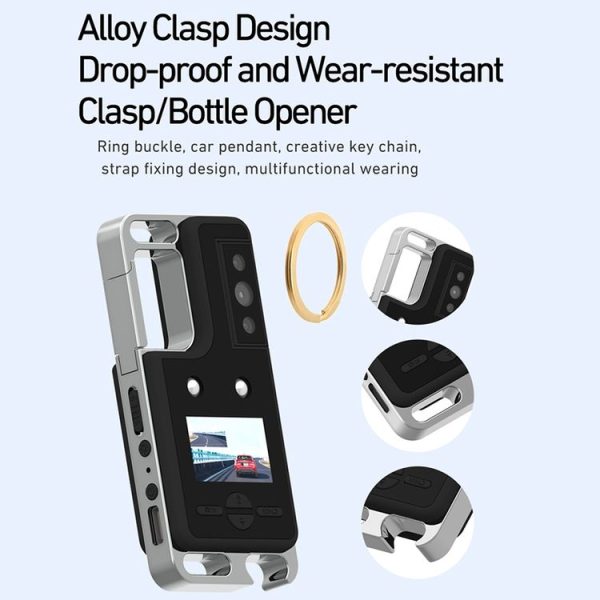 D6 2K Acoustic and Visual Distress Signal Cycling SOS Recorder with Light (Black) - Image 9