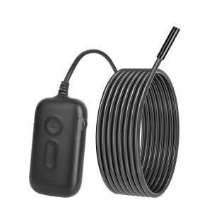 Y15 8mm Single Camera WiFi Connected Hard Cable HD Industrial Endoscope, Length: 1m (Black)