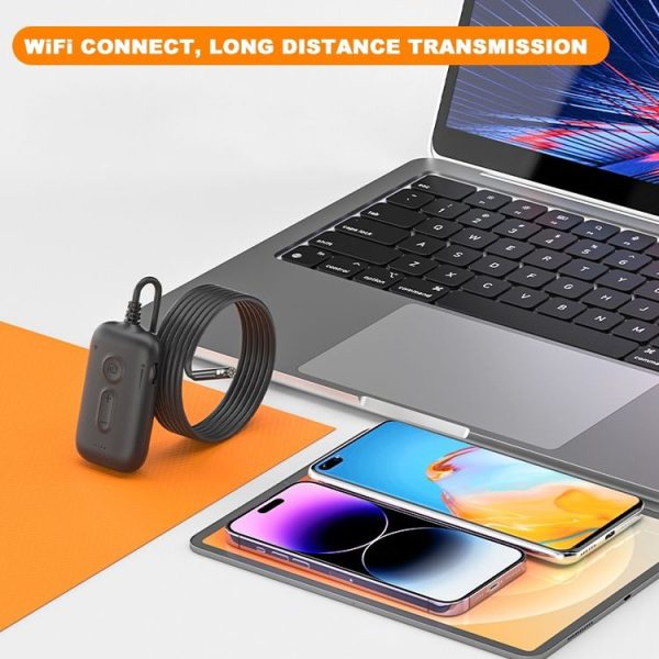 Y15 5.5mm Single Camera WiFi Connected Hard Cable HD Industrial Endoscope, Length: 1m (Black) - Image 2