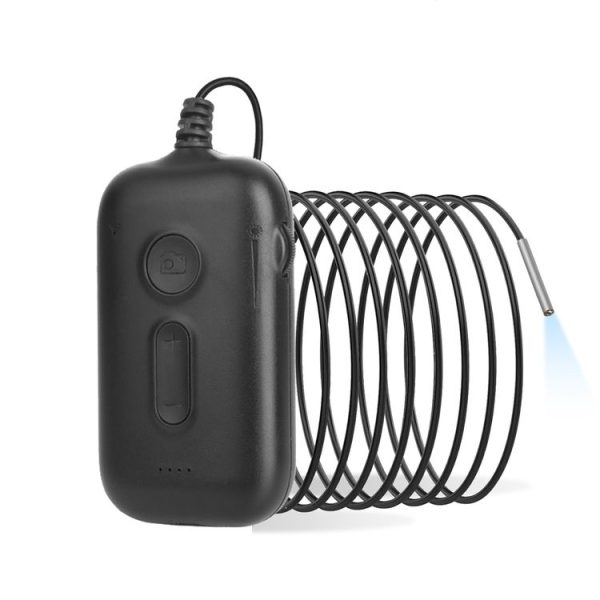 Y15 3.9mm Single Camera WiFi Connected Hard Cable HD Industrial Endoscope, Length: 1m (Black)