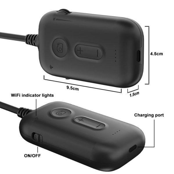Y15 5.5mm Dual Camera WiFi Connected Hard Cable HD Industrial Endoscope, Length: 1m (Black) - Image 10