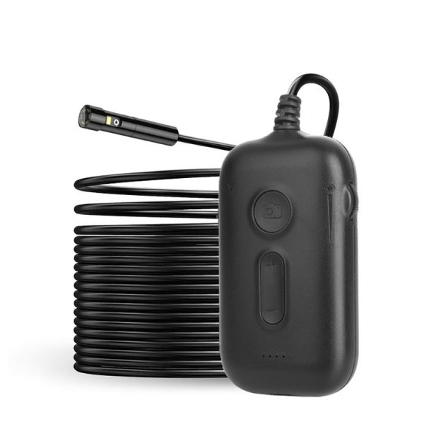 Y15 7.9mm Triple Camera WiFi Connected Hard Cable HD Industrial Endoscope, Length: 1m (Black)