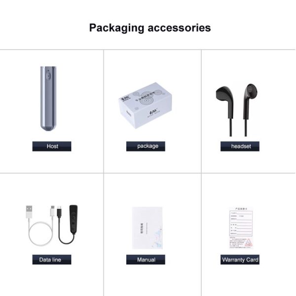 JNN Q72 HD Noise Reduction Long Standby Smart Voice Recorder Recording Device, Capacity: 32GB (Black) - Image 4