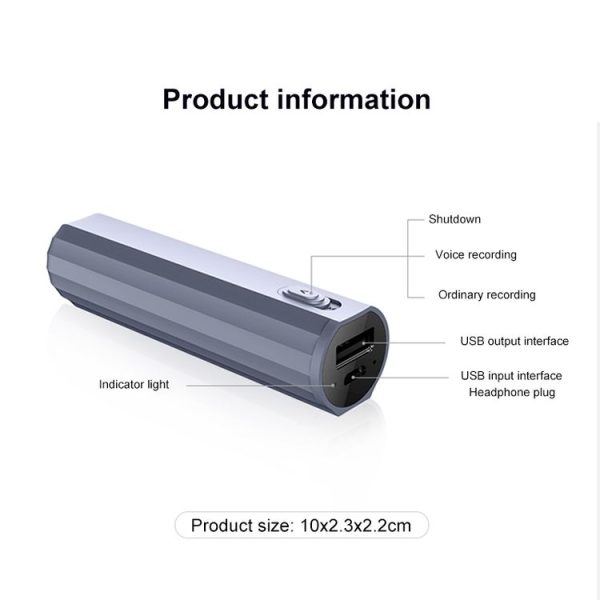 JNN Q72 HD Noise Reduction Long Standby Smart Voice Recorder Recording Device, Capacity: 32GB (Black) - Image 5