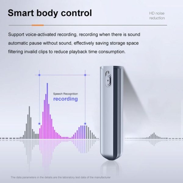 JNN Q72 HD Noise Reduction Long Standby Smart Voice Recorder Recording Device, Capacity: 32GB (Black) - Image 8