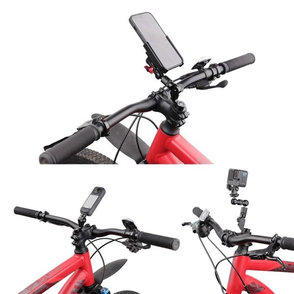 Bicycle Handlebar Holder Pea Clip Phone Clamp Set - Image 4