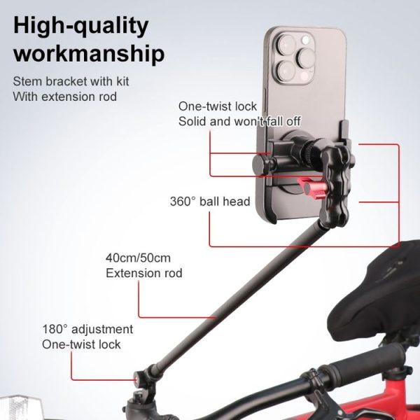 Bicycle Handlebar Holder Pea Clip Phone Clamp Set - Image 5