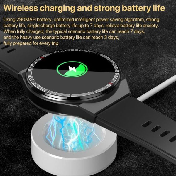 1.3 inch Leather Band IP68 Waterproof Smart Watch Support Bluetooth Call (Brown) - Image 12