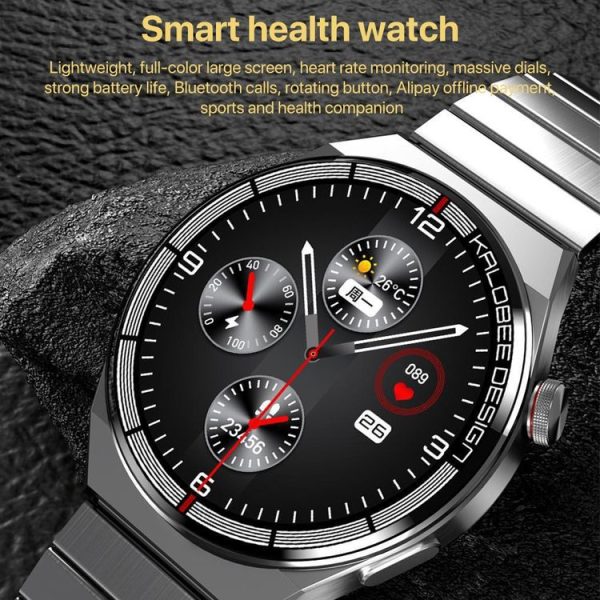 1.3 inch Leather Band IP68 Waterproof Smart Watch Support Bluetooth Call (Brown) - Image 3