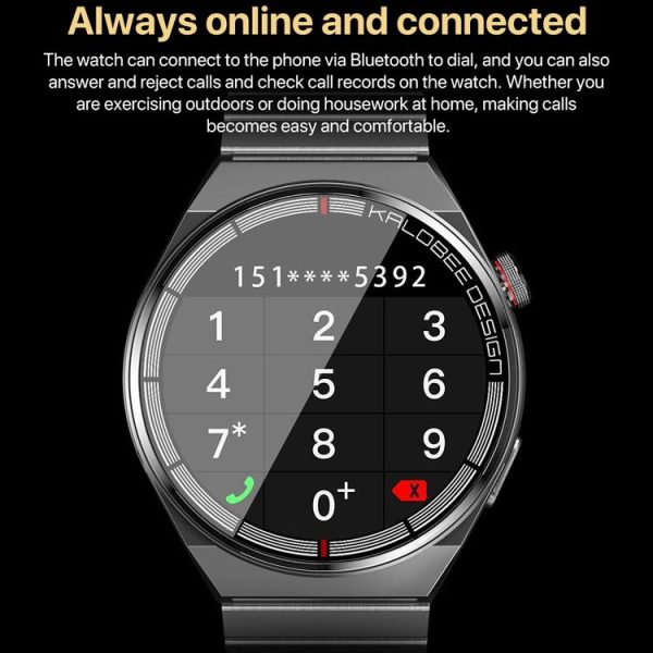 1.3 inch Leather Band IP68 Waterproof Smart Watch Support Bluetooth Call (Brown) - Image 7