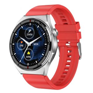 1.3 inch Silicone Band IP68 Waterproof Smart Watch Support Bluetooth Call (Red)