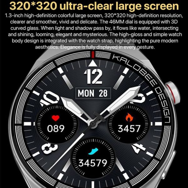 1.3 inch Silicone Band IP68 Waterproof Smart Watch Support Bluetooth Call (Red) - Image 4