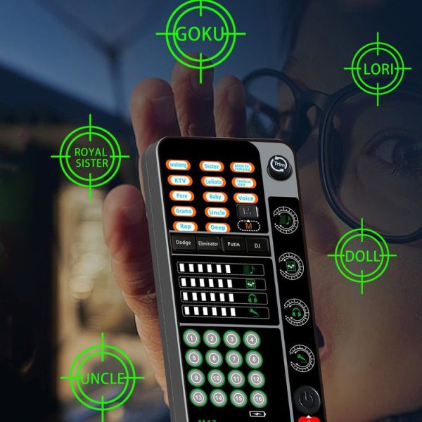 M13 Phone Live Broadcast Voice Changer Bluetooth Sound Card (Black) - Image 6