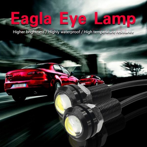 10pcs 23mm 1.5W DC12V Motorcycle Eagle Eye Light Double Lens Strobe Light (White Light) - Image 10