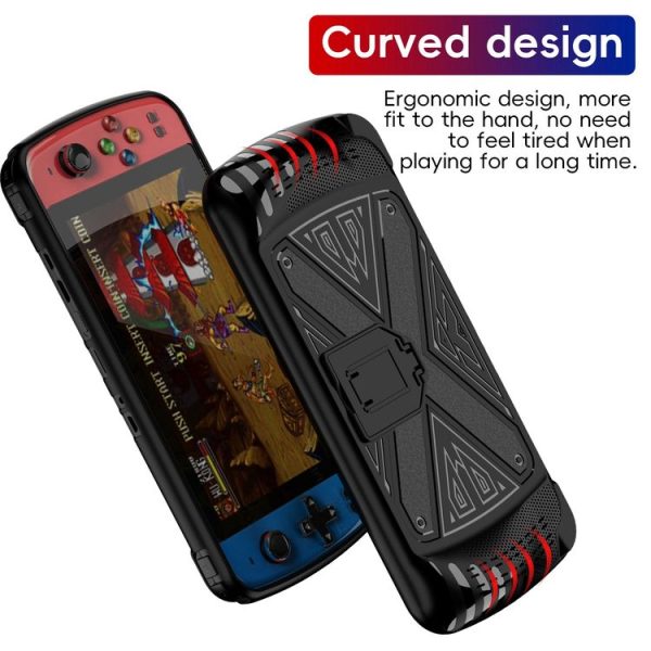 SUBOR Q900 TPU Game Console Protective Case with Holder (Black) - Image 5
