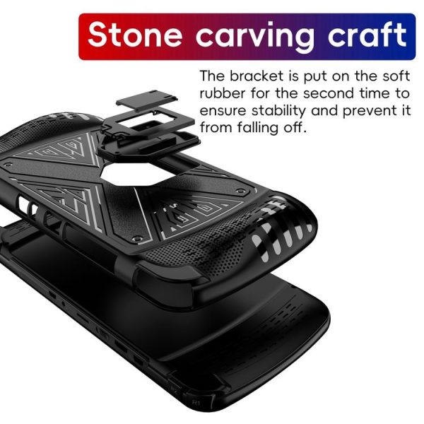 SUBOR Q900 TPU Game Console Protective Case with Holder (Black) - Image 8