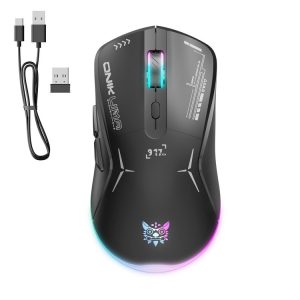 ONIKUMA CW917 RGB 4800DPI Dual Mode Wired + 2.4GHz Wireless Mouse (Black)