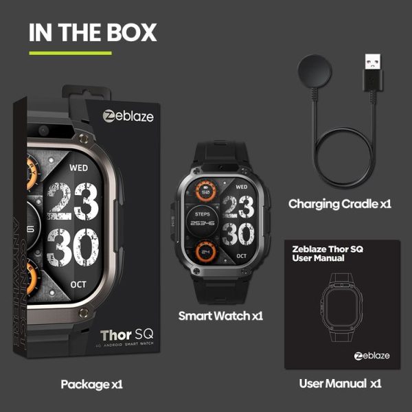 Zeblaze Thor SQ 2.13 inch Screen Smart Watch, 4G Network Android 8.1 2GB+16GB (Black) - Image 12