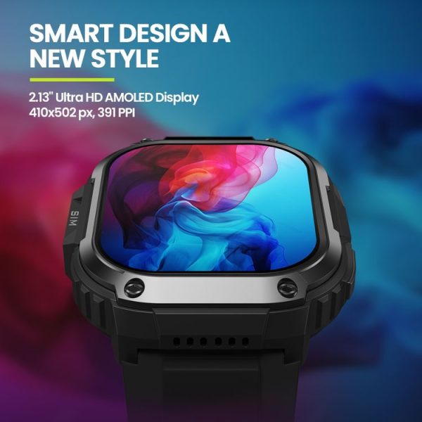 Zeblaze Thor SQ 2.13 inch Screen Smart Watch, 4G Network Android 8.1 2GB+16GB (Black) - Image 8