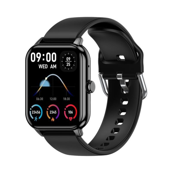 CY13 1.9 inch IPS Square Screen Smart Watch Supports Bluetooth Calls / Health Monitoring (Black)