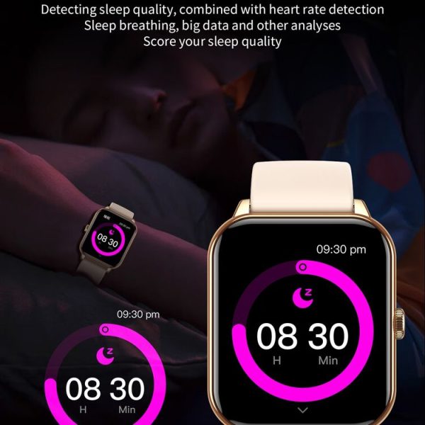 CY13 1.9 inch IPS Square Screen Smart Watch Supports Bluetooth Calls / Health Monitoring (Black) - Image 11