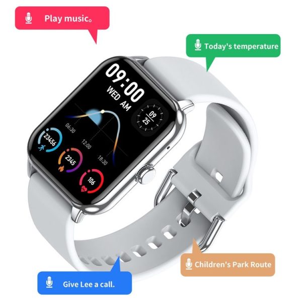 CY13 1.9 inch IPS Square Screen Smart Watch Supports Bluetooth Calls / Health Monitoring (Black) - Image 7