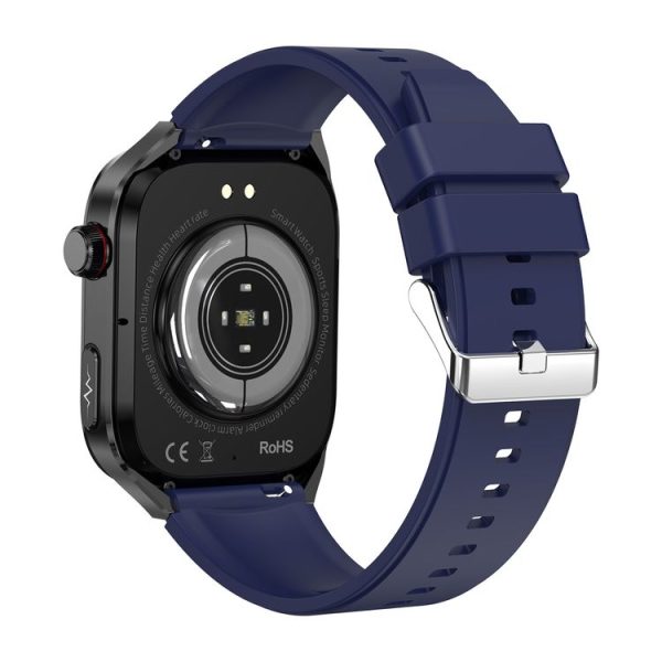 TK16 2.04 inch LCD Screen Silicone Strap Smart Watch Supports Health Monitoring (Blue) - Image 3