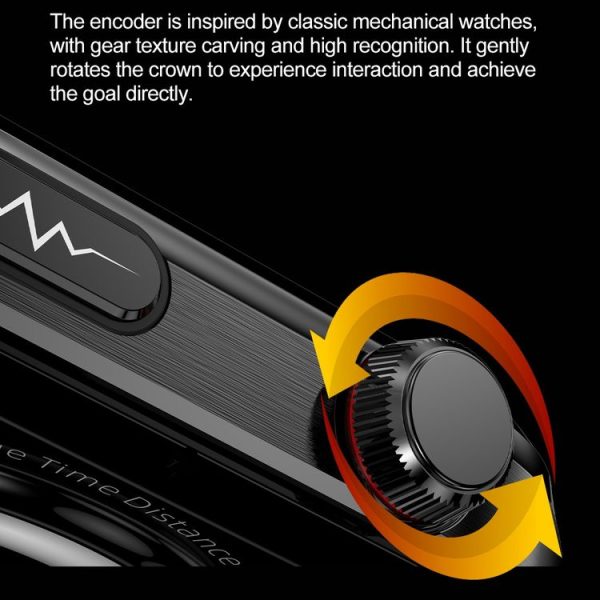 TK16 2.04 inch LCD Screen Steel Strap Smart Watch Supports Health Monitoring (Black) - Image 6