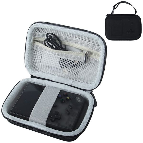 ANBERNIC RG35XX Plus Game Console Storage Bag Handheld Console Protective Case (Black)