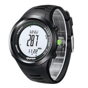 SPOVAN Leader 2 Multifunctional Outdoor Sports Compass Watch (Black Gloss)