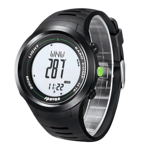 SPOVAN Leader 2 Multifunctional Outdoor Sports Compass Watch (Black Gloss)