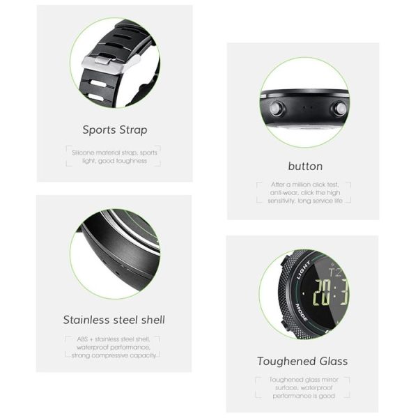 SPOVAN Leader 2 Multifunctional Outdoor Sports Compass Watch (Black Gloss) - Image 10