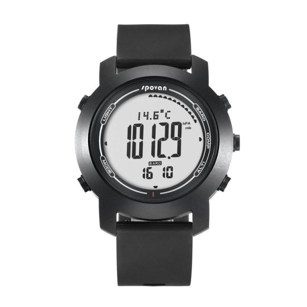 SPOVAN Bravo II Multifunctional Outdoor Sports Compass Watch (Black+White) - Image 2