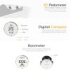 SPOVAN Bravo II Multifunctional Outdoor Sports Compass Watch (Black+White) - Image 5