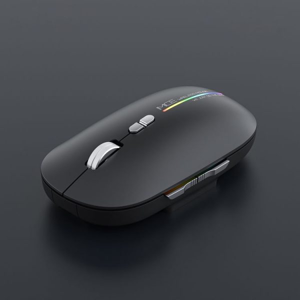 IMICE G901 Bluetooth Dual Mode 7-Button Silent Wireless Gaming Mouse (Black)
