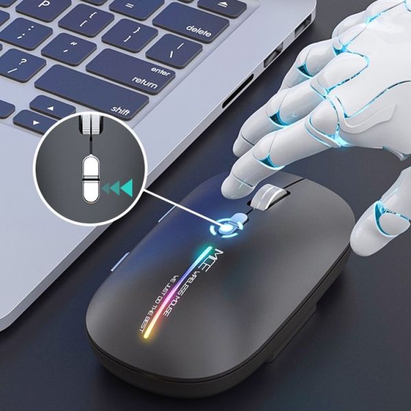 IMICE G901 Bluetooth Dual Mode 7-Button Silent Wireless Gaming Mouse (Black) - Image 7